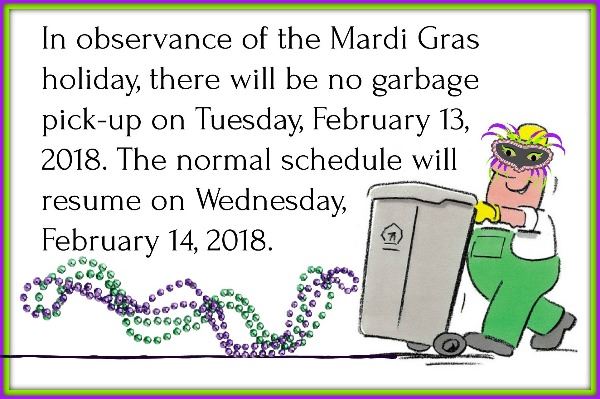 mardi gras garbage